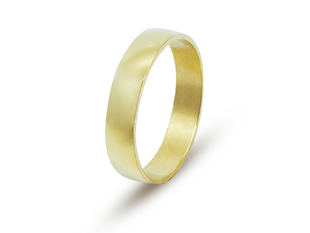 Klasický, jednoduchý snubní prsten ze žlutého zlata 3