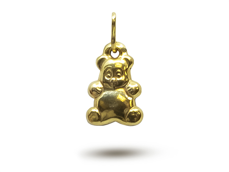Buclatý medvídek - přívěsek ze žlutého zlata 21