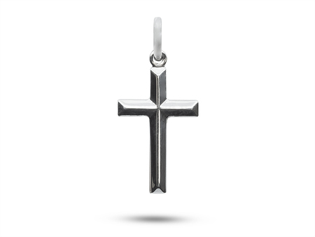 Profilovaný křížek - přívěsek ze stříbra 6