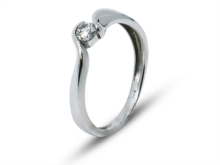 Atypický prsten ze stříbra 15