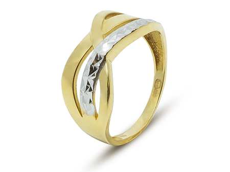 Prsten ve tvaru nekonečné osmičky ze žlutého zlata 21