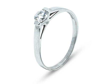 Elegantní zásnubní prsten z bílého zlata 13